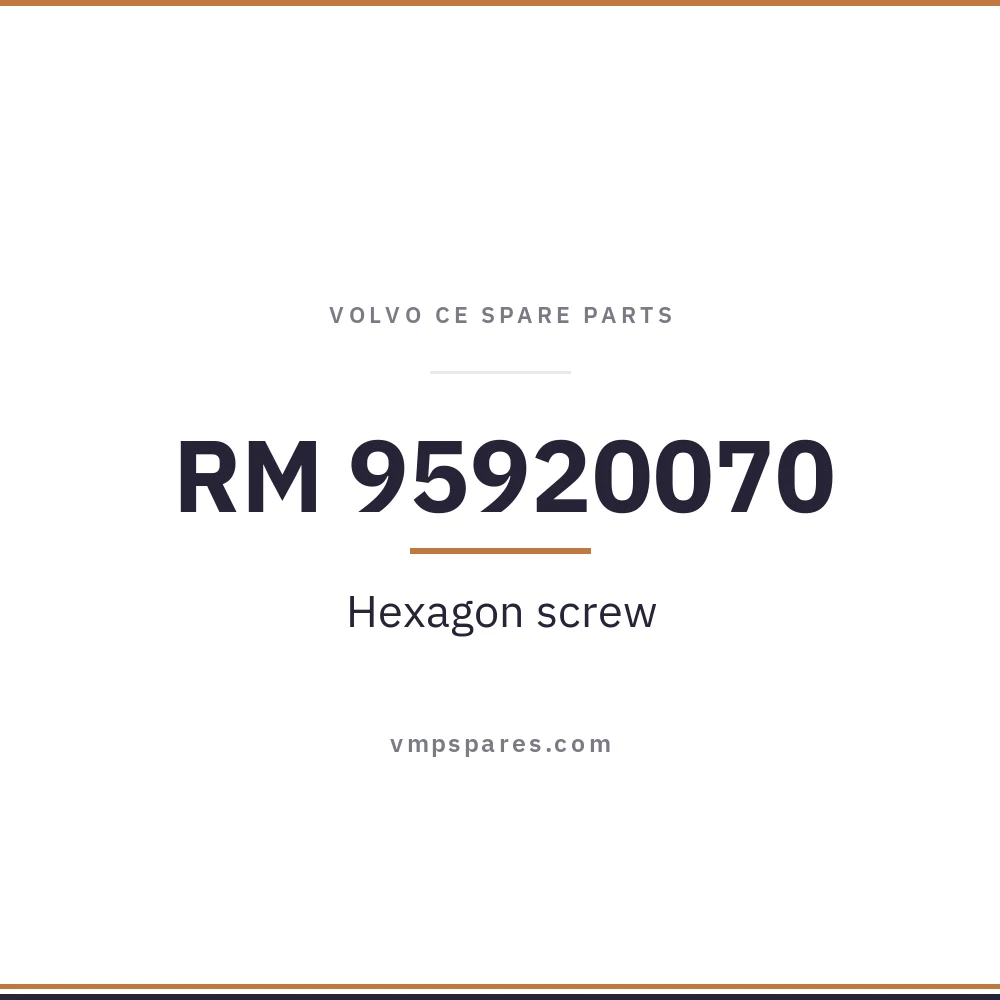 RM 95920070 – Hexagon screw