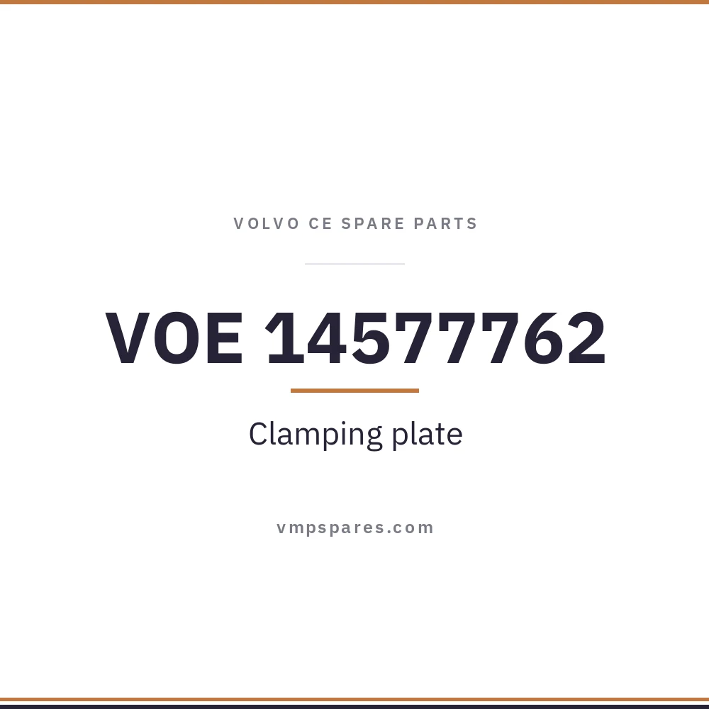 VOE 14577762 – Clamping plate