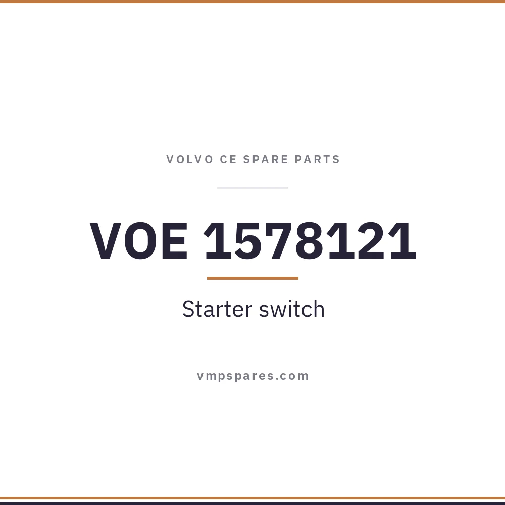 VOE 1578121 – Starter switch