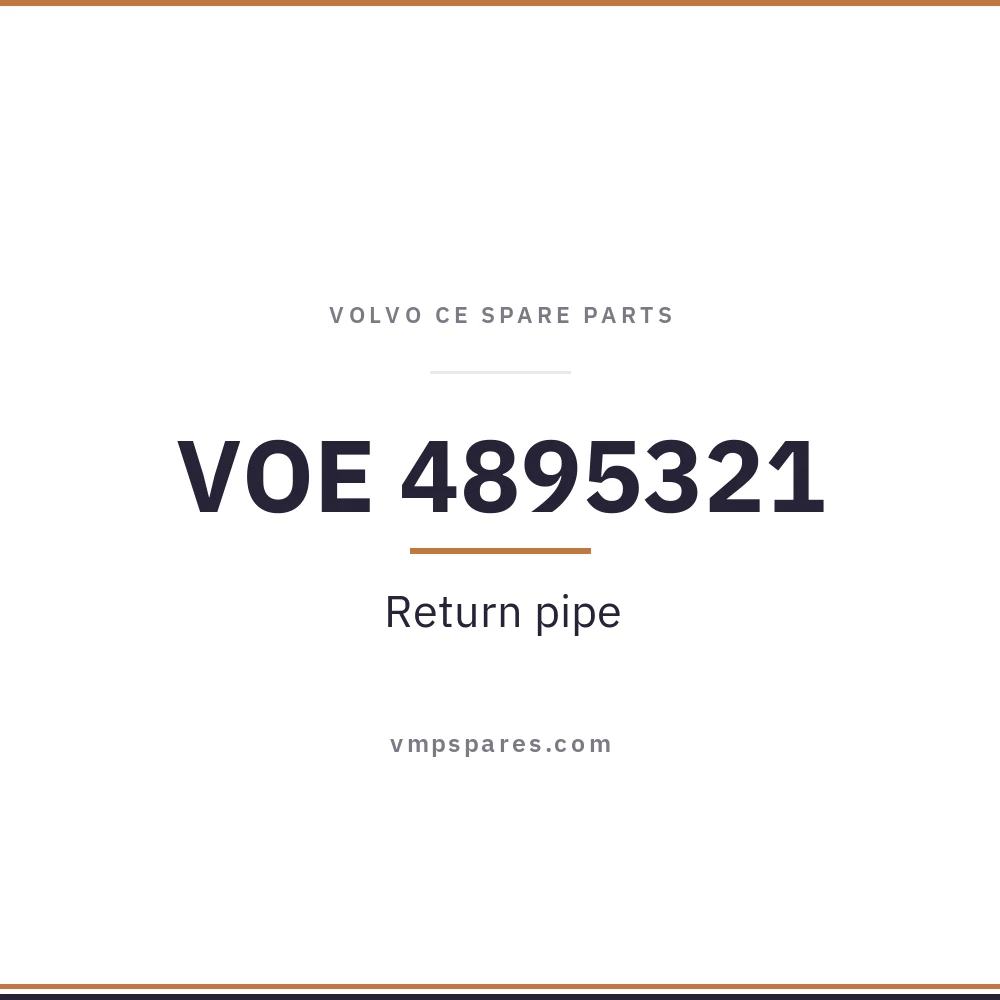 VOE 4895321 – Return pipe