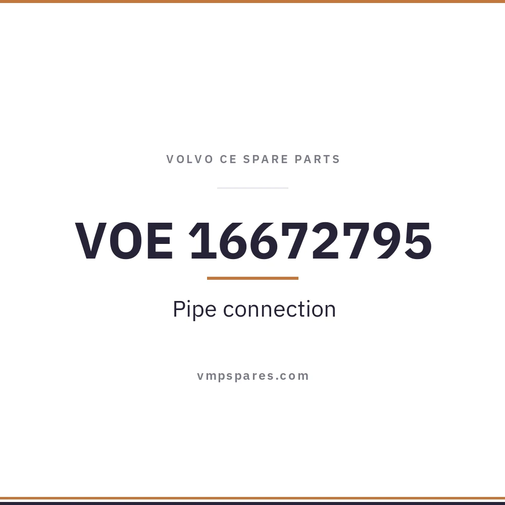 VOE 16672795 – Pipe connection