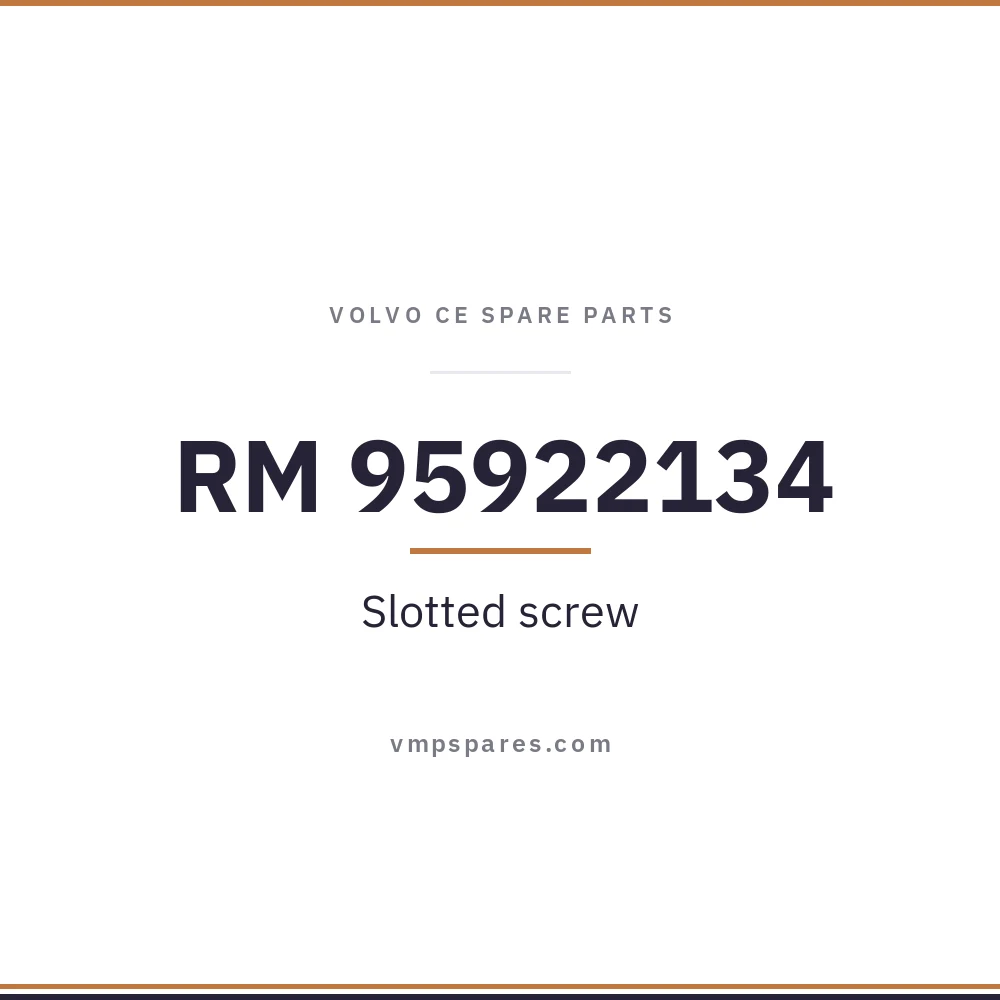 RM 95922134 – Slotted screw