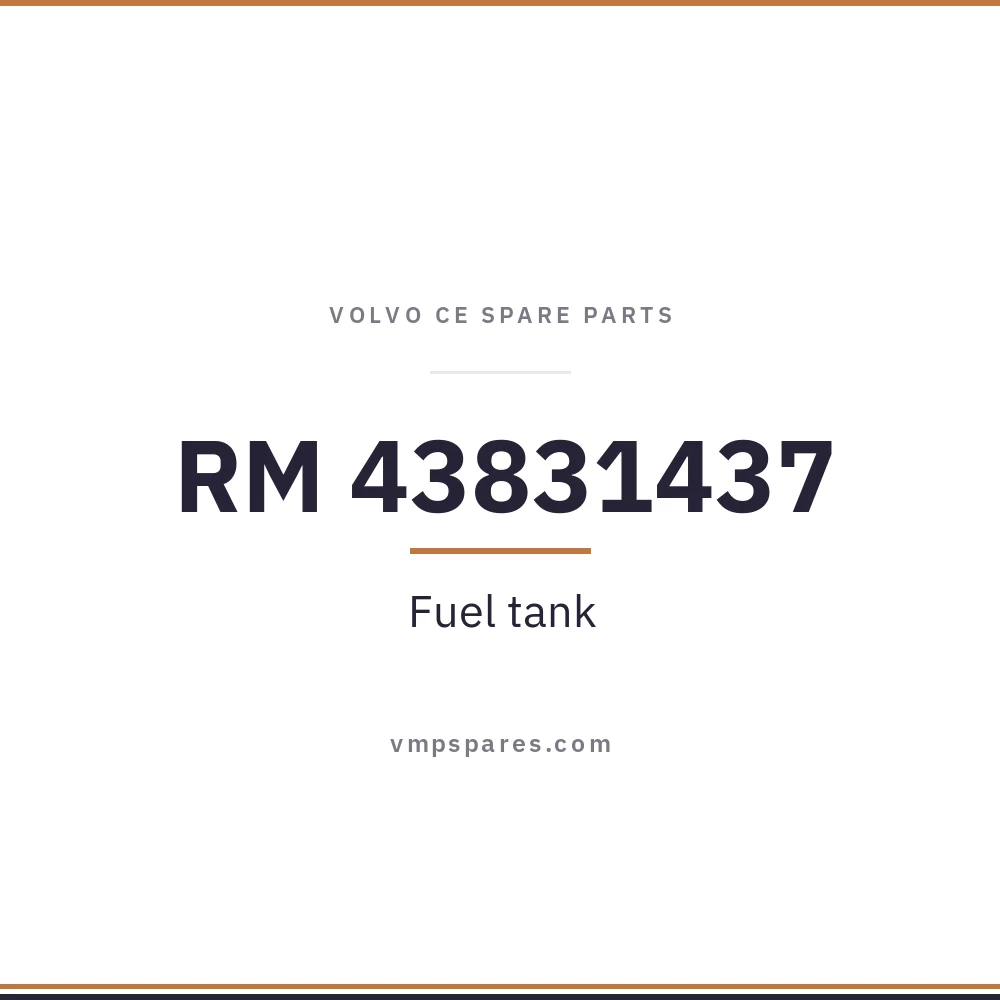 RM 43831437 – Fuel tank