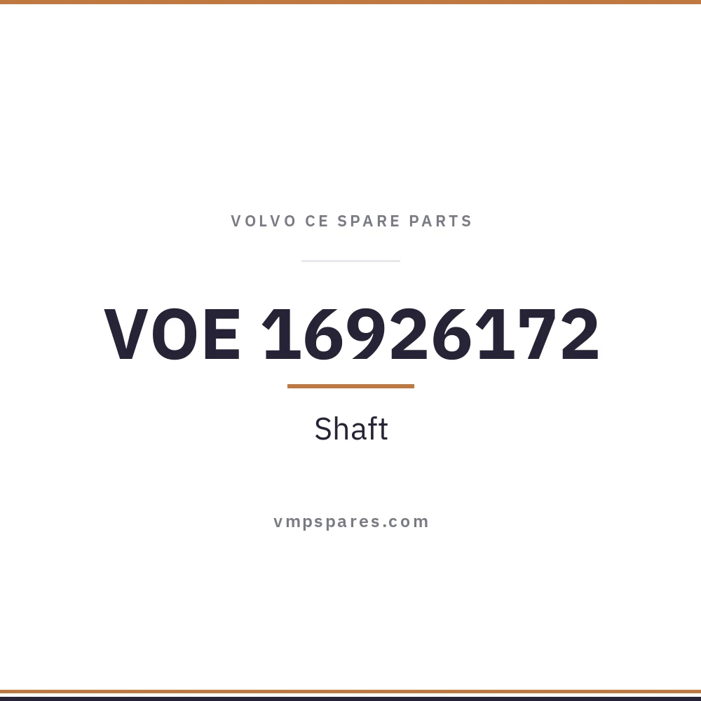 VOE 16926172 – Shaft