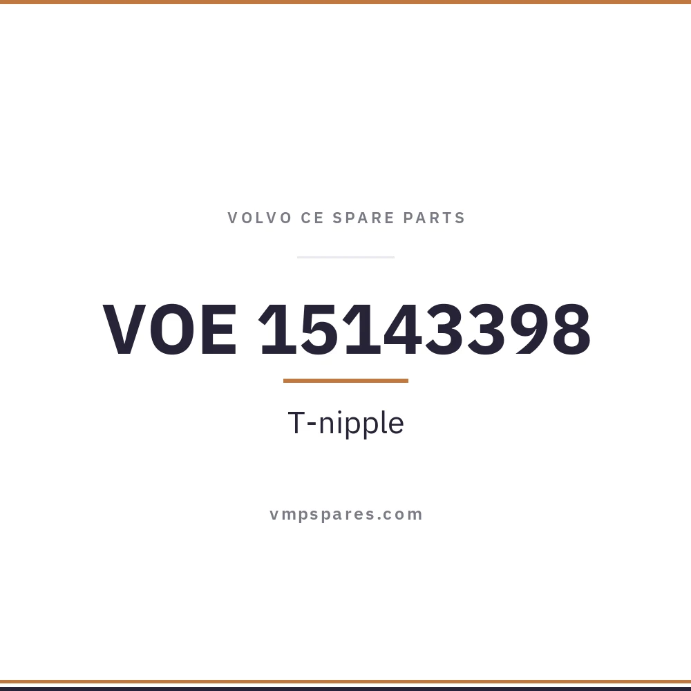 VOE 15143398 – T-nipple