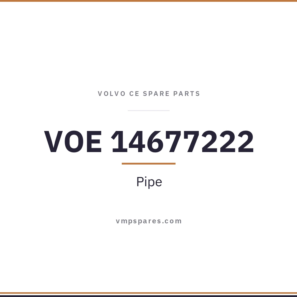 VOE 14677222 – Pipe