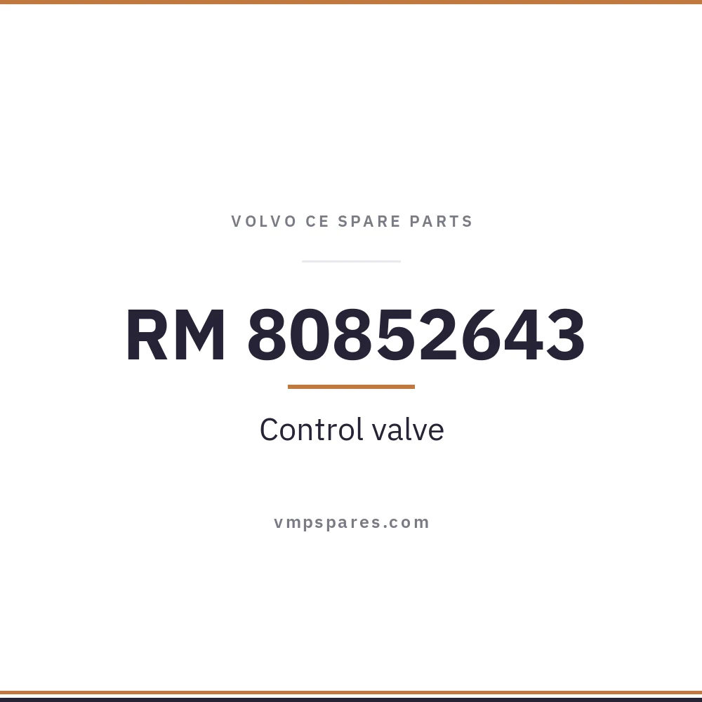 RM 80852643 – Control valve