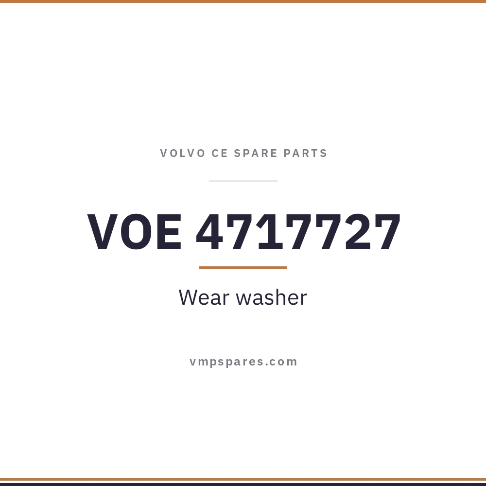 VOE 4717727 – Wear washer