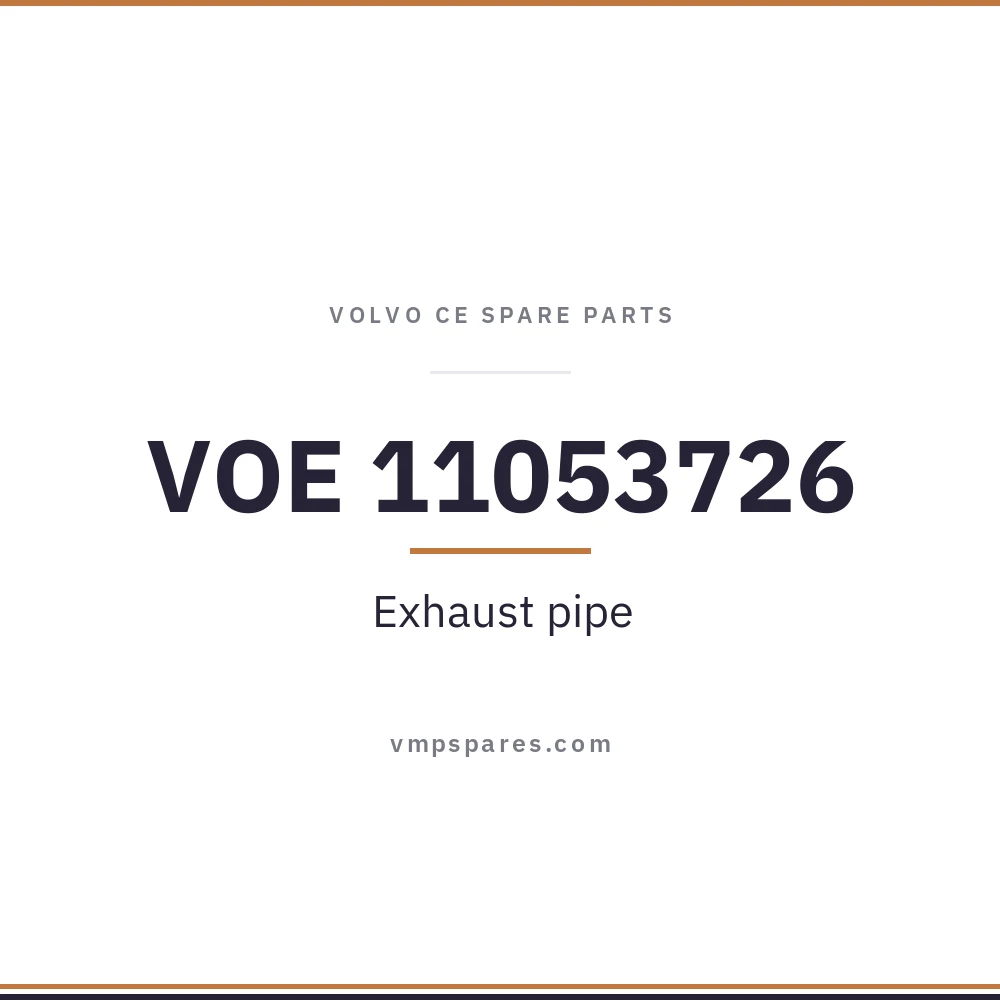 VOE 11053726 – Exhaust pipe