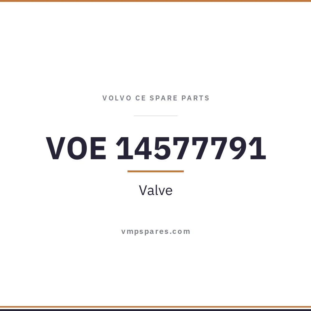 VOE 14577791 – Valve
