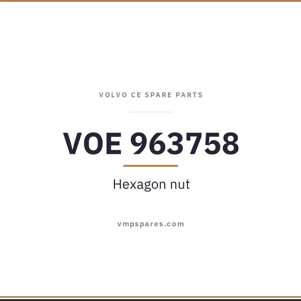 VOE 963758 – Hexagon nut