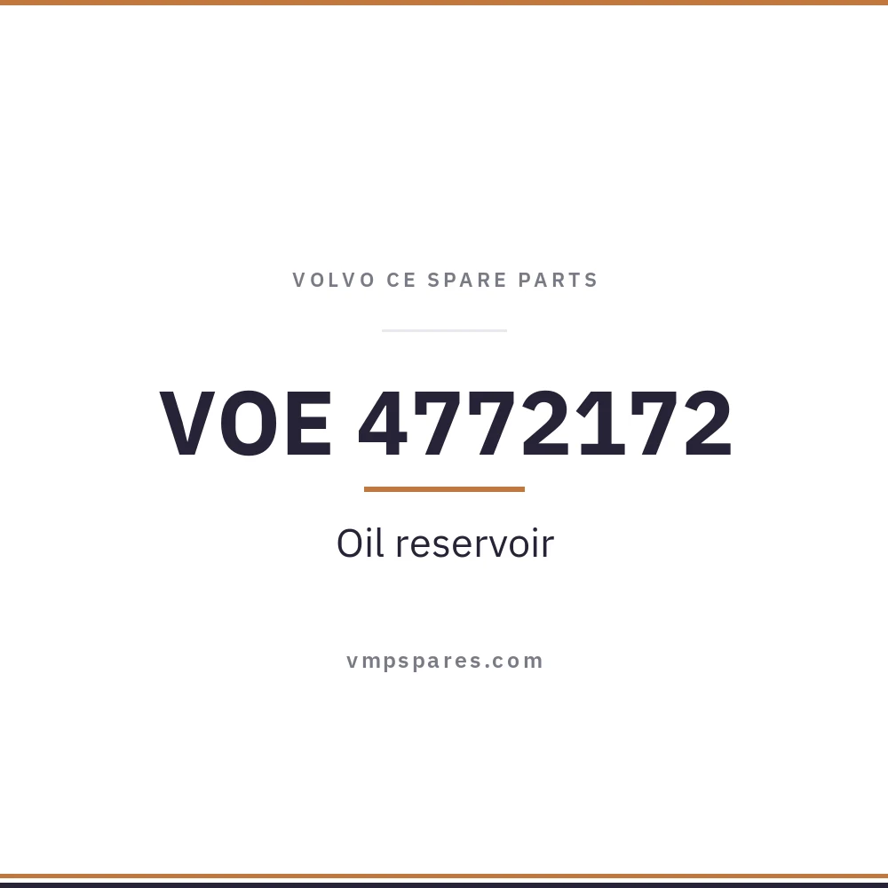 VOE 4772172 – Oil reservoir