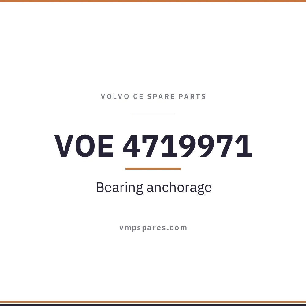 VOE 4719971 – Bearing anchorage