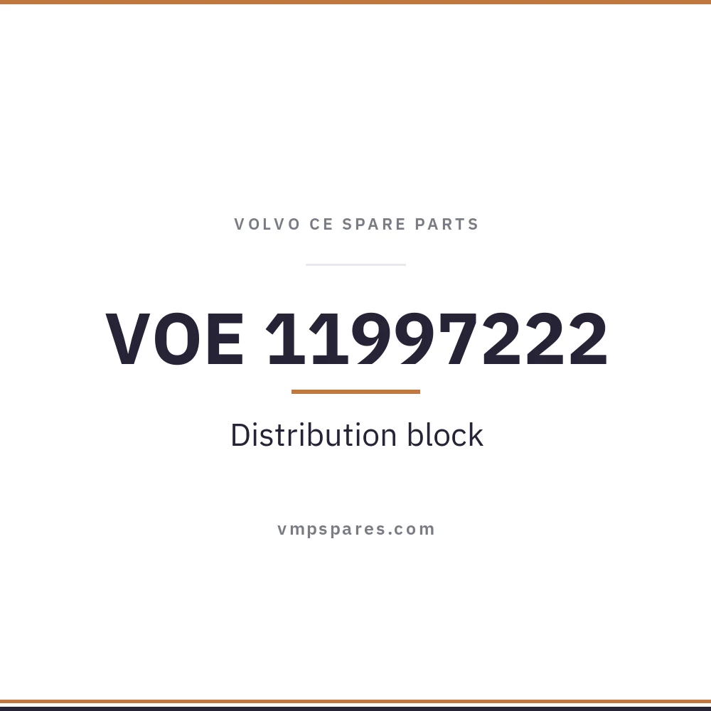 VOE 11997222 – Distribution block