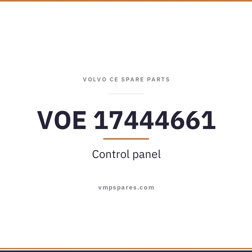 VOE 17444661 – Control panel