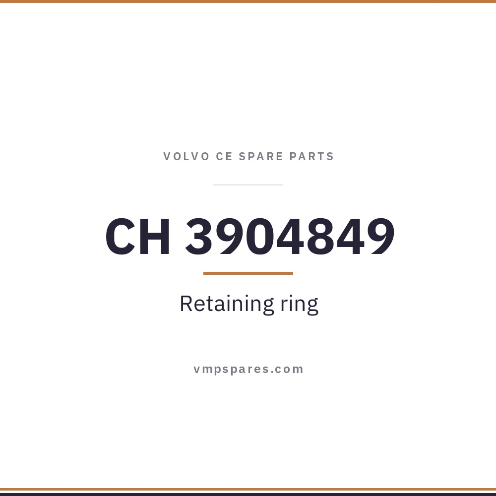 CH 3904849 – Retaining ring