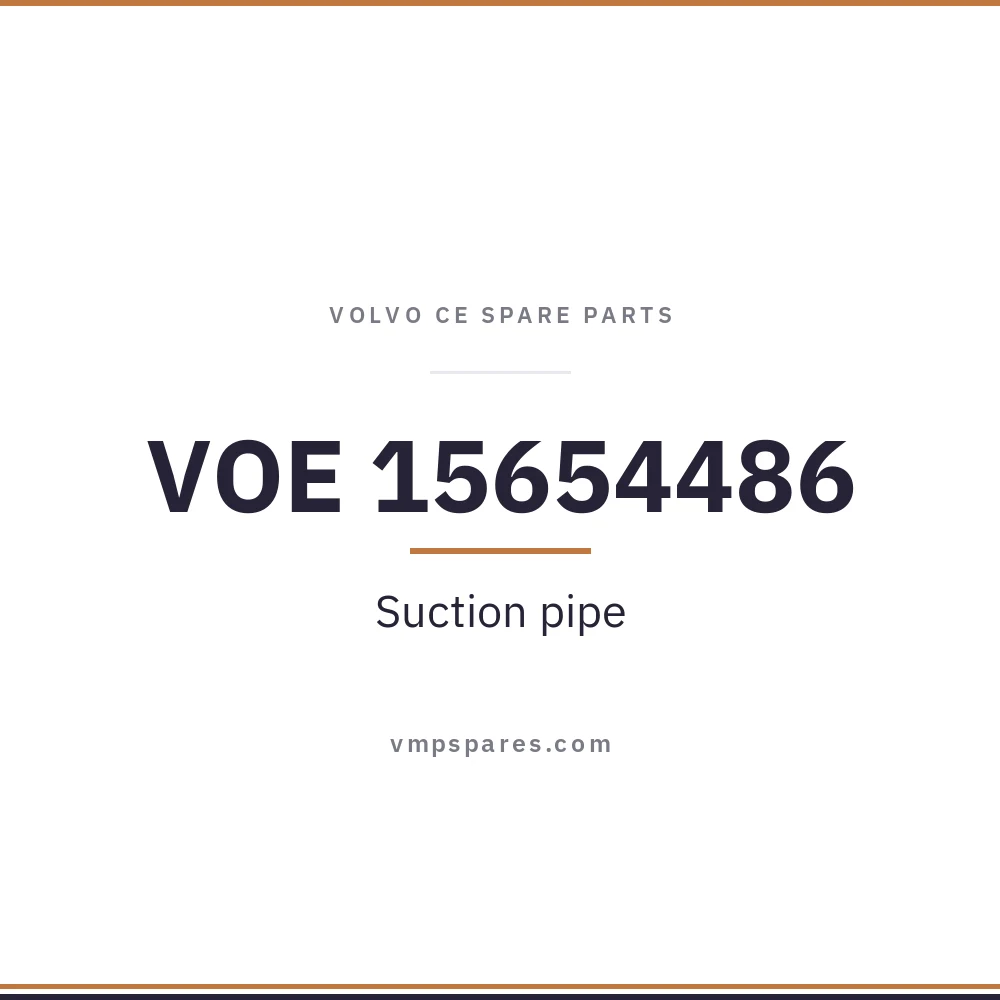 VOE 15654486 – Suction pipe