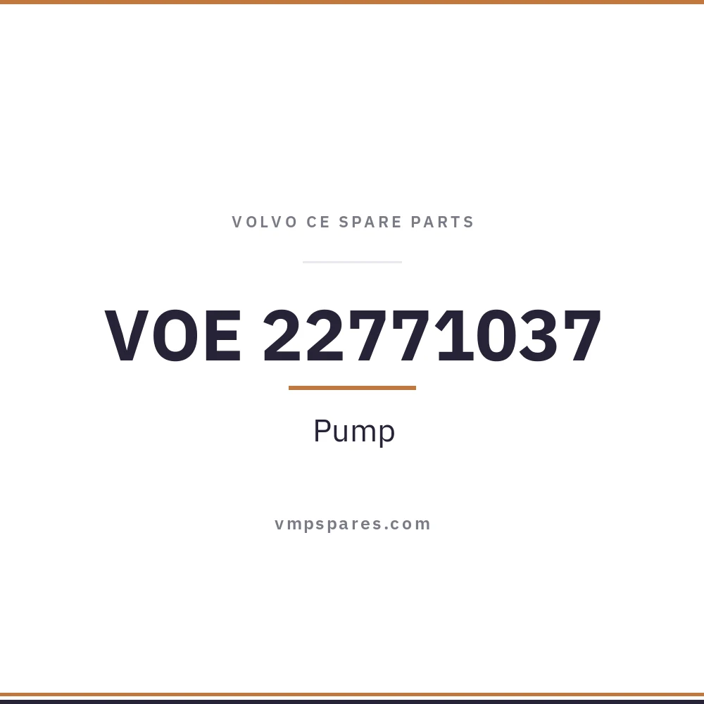 VOE 22771037 – Pump
