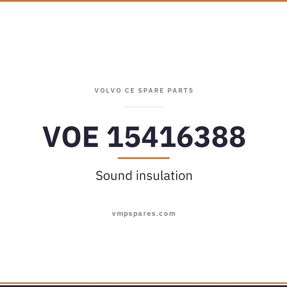 VOE 15416388 – Sound insulation