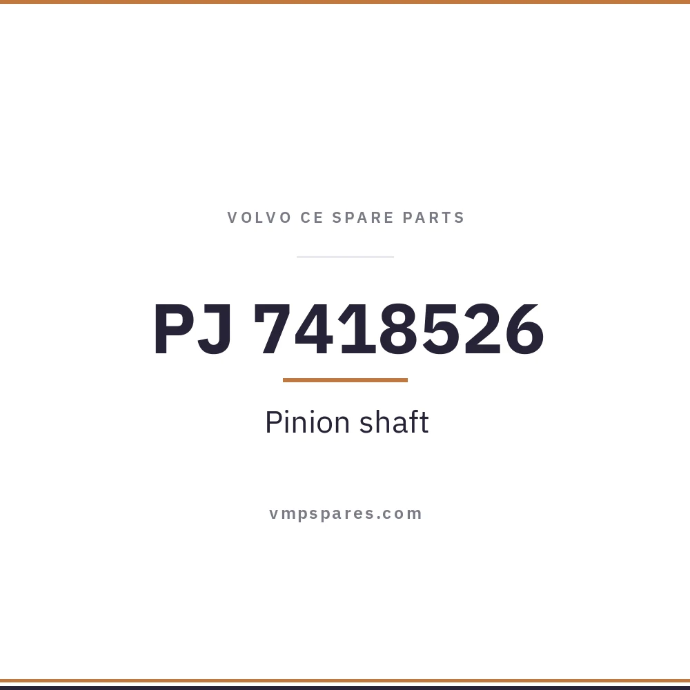 PJ 7418526 – Pinion shaft