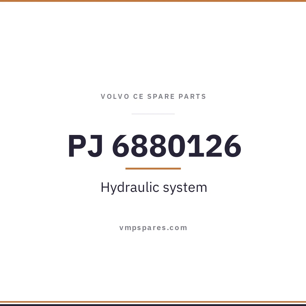 PJ 6880126 – Hydraulic system