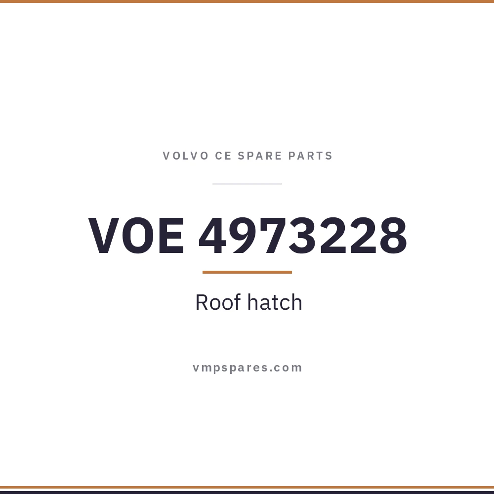 VOE 4973228 – Roof hatch
