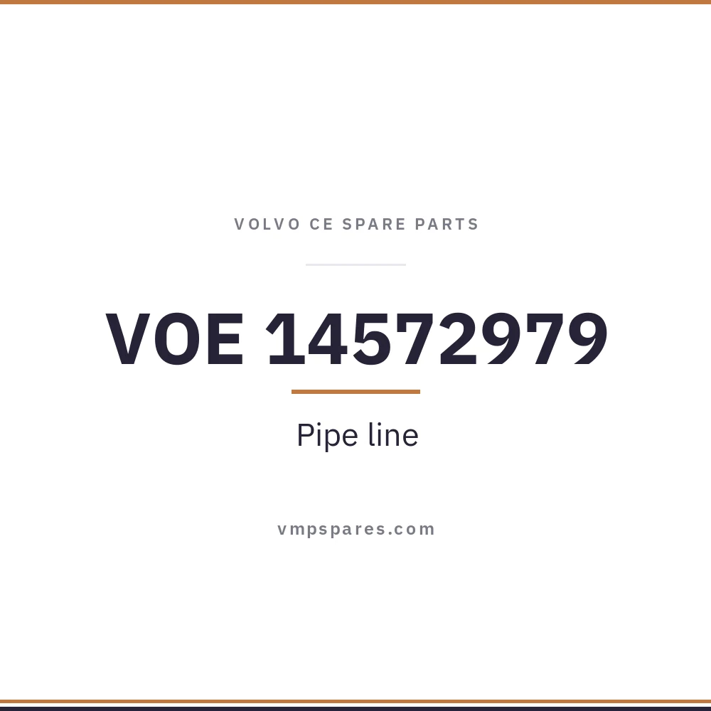 VOE 14572979 – Pipe line