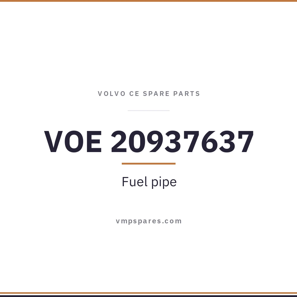 VOE 20937637 – Fuel pipe