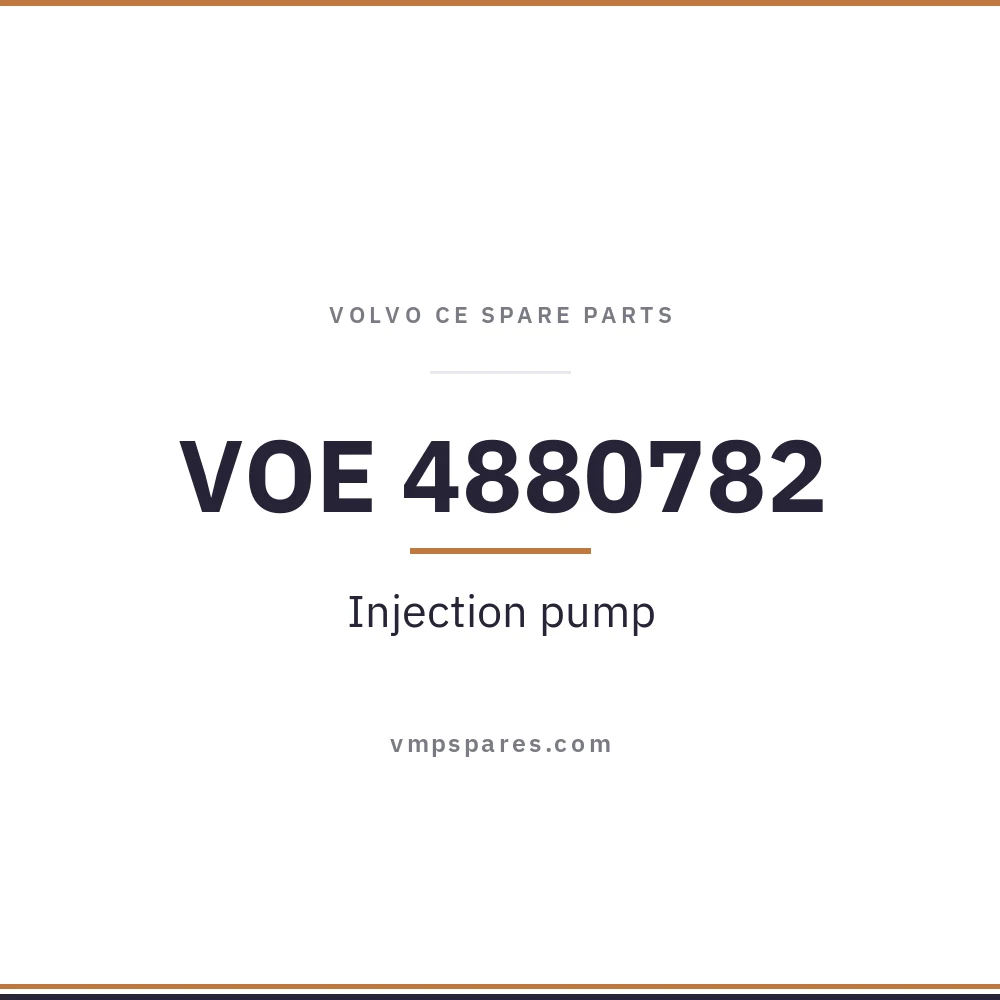 VOE 4880782 – Injection pump