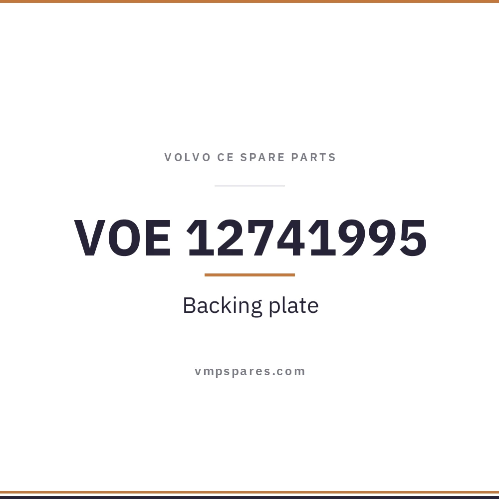 VOE 12741995 – Backing plate