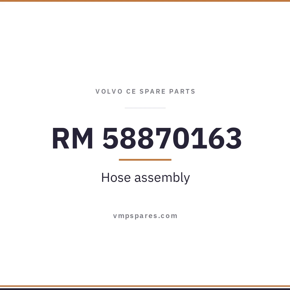 RM 58870163 – Hose assembly