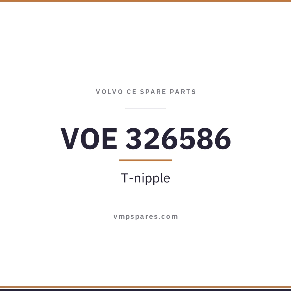 VOE 326586 – T-nipple