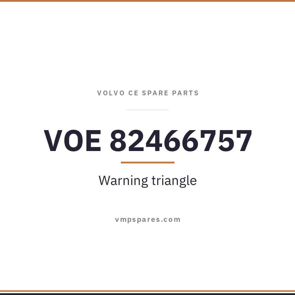 VOE 82466757 – Warning triangle