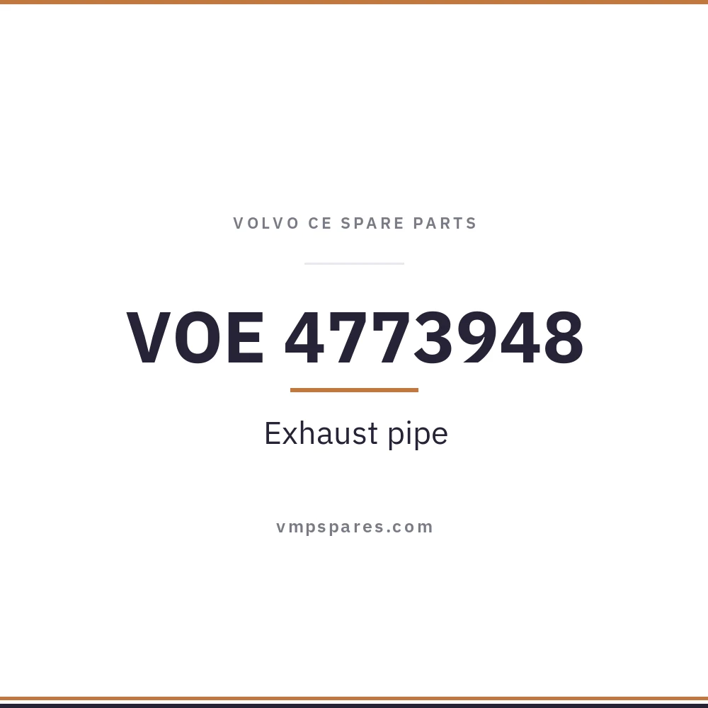 VOE 4773948 – Exhaust pipe