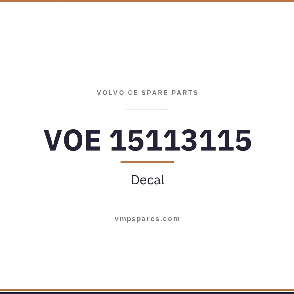 VOE 15113115 – Decal