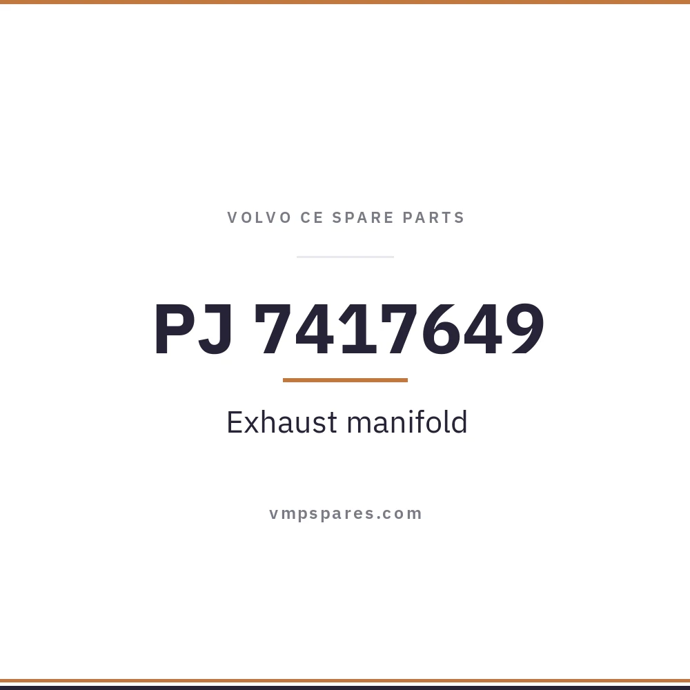 PJ 7417649 – Exhaust manifold