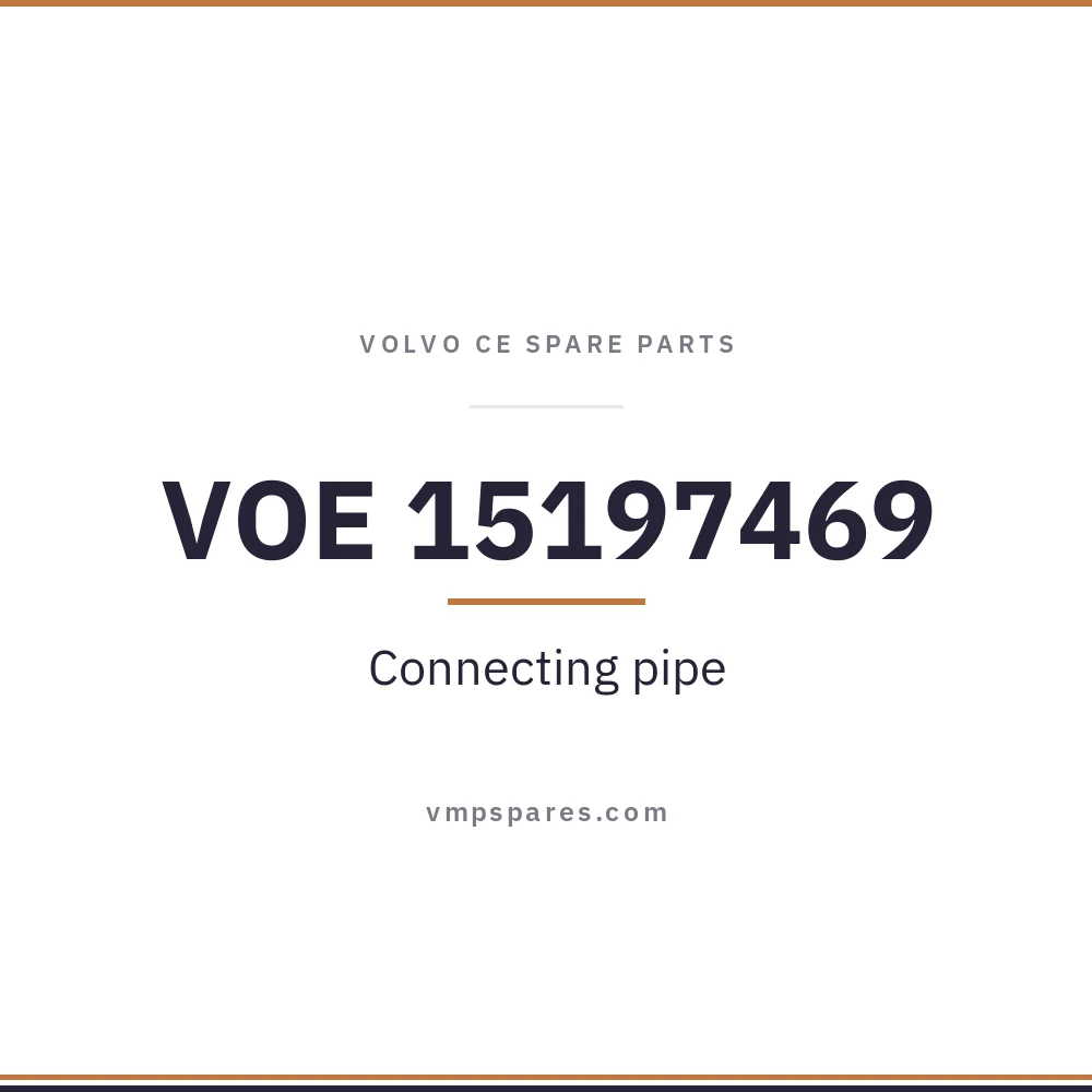 VOE 15197469 – Connecting pipe