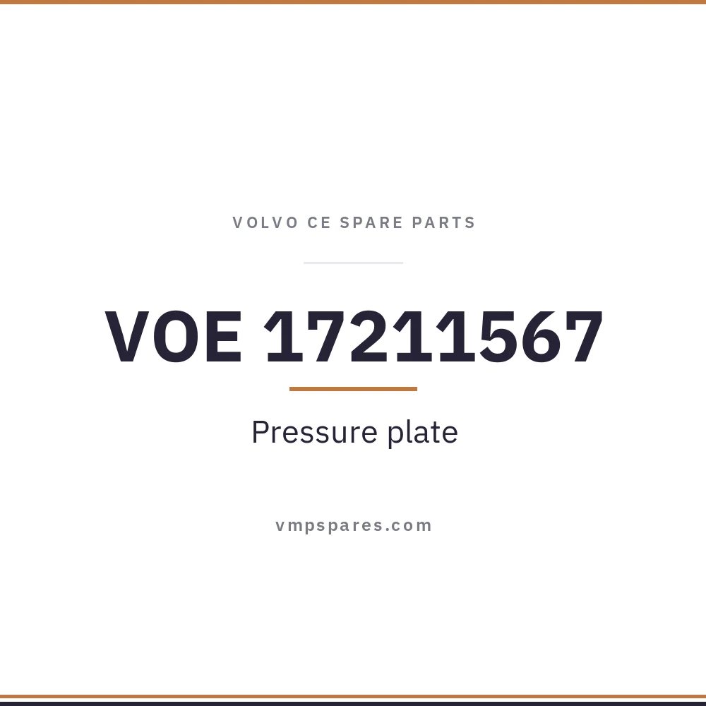 VOE 17211567 – Pressure plate