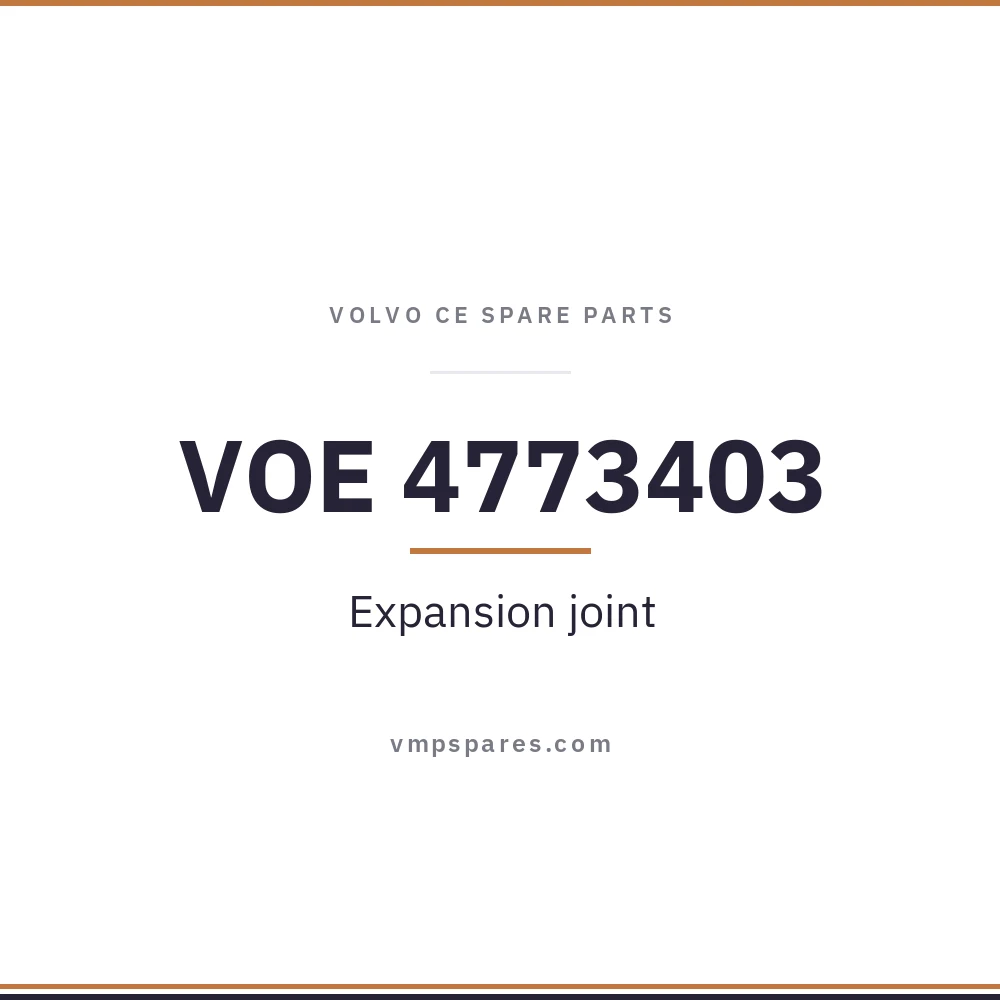 VOE 4773403 – Expansion joint