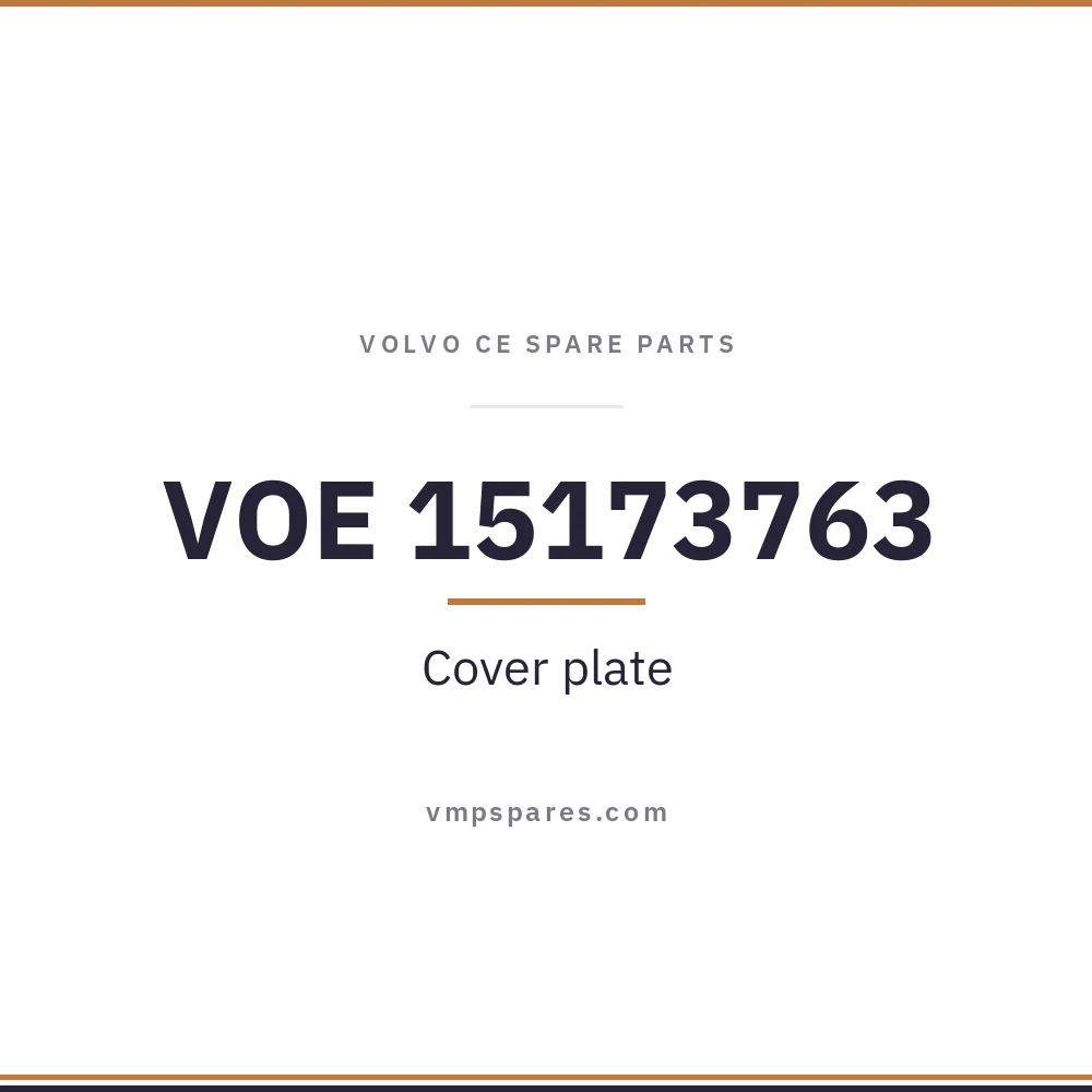 VOE 15173763 – Cover plate