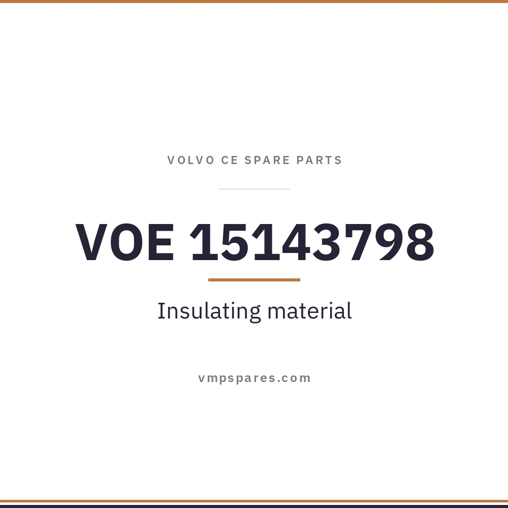 VOE 15143798 – Insulating material