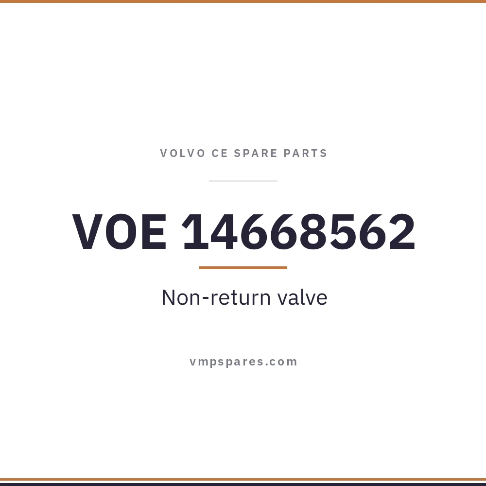 VOE 14668562 – Non-return valve