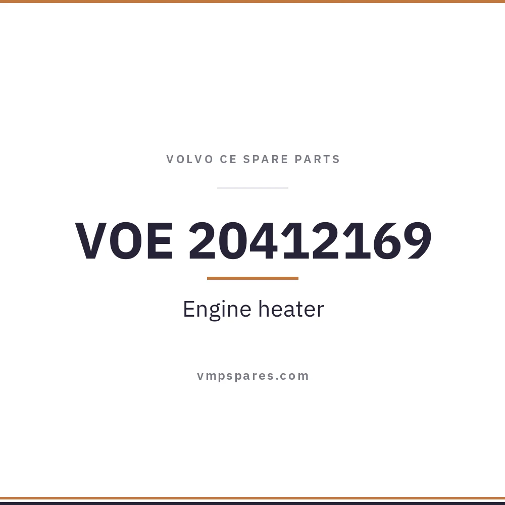 VOE 20412169 – Engine heater