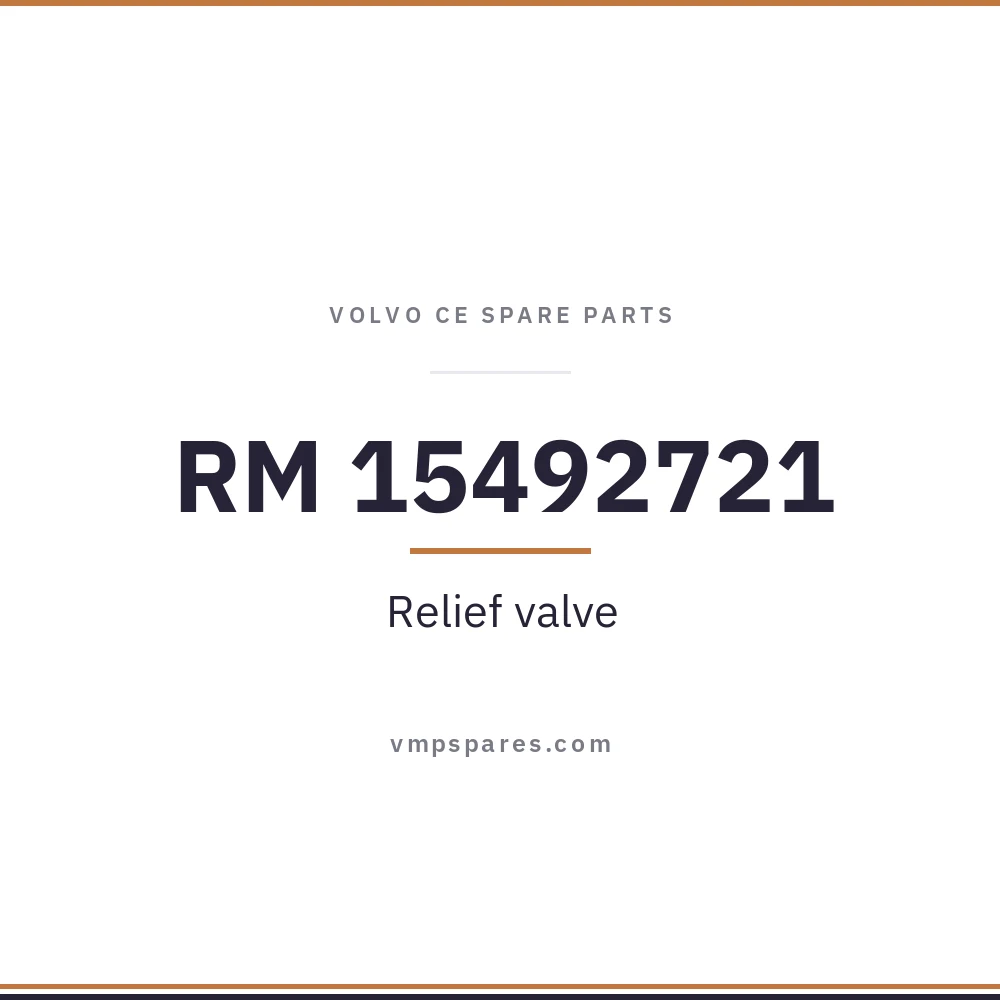 RM 15492721 – Relief valve