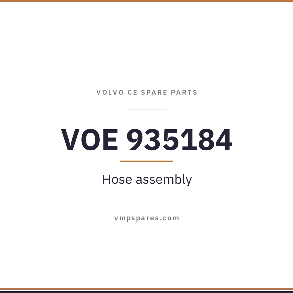 VOE 935184 – Hose assembly