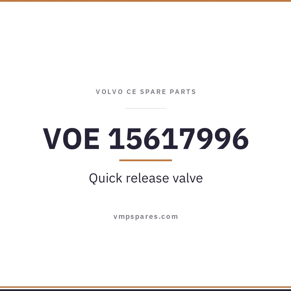 VOE 15617996 – Quick release valve