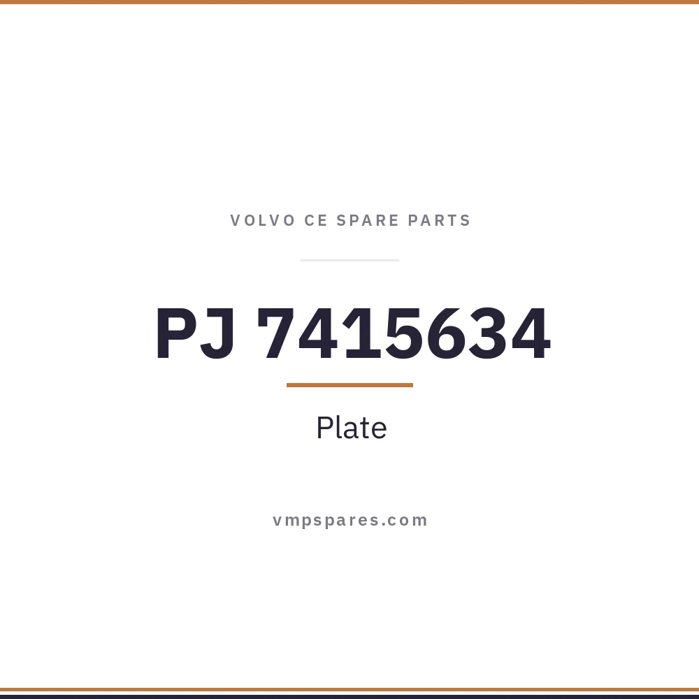 PJ 7415634 – Plate