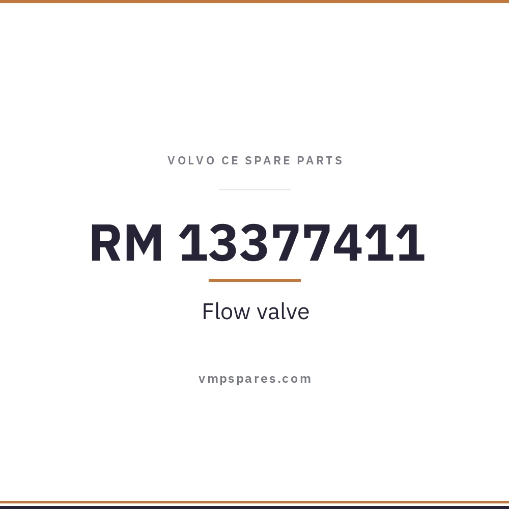 RM 13377411 – Flow valve