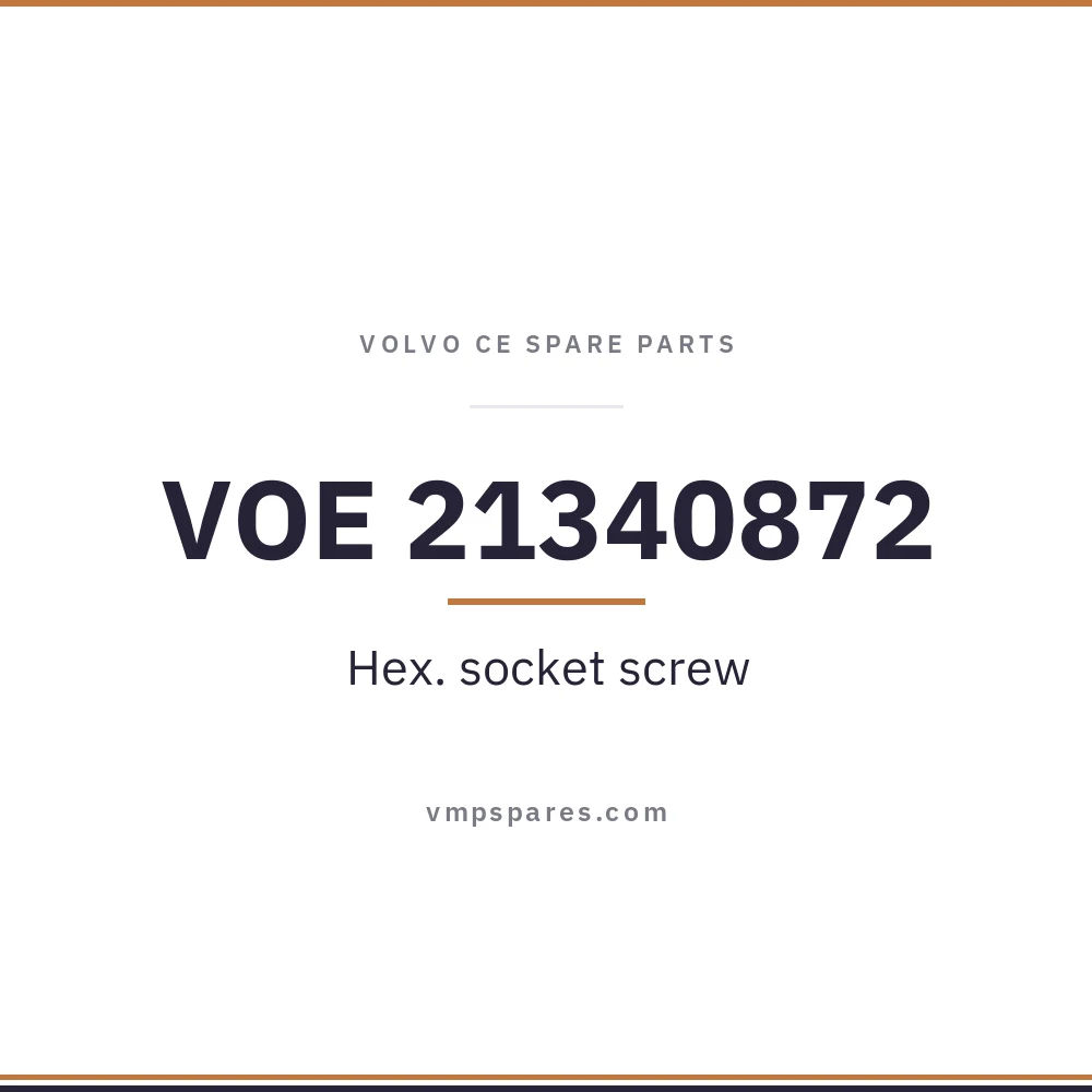 VOE 21340872 – Hex. socket screw