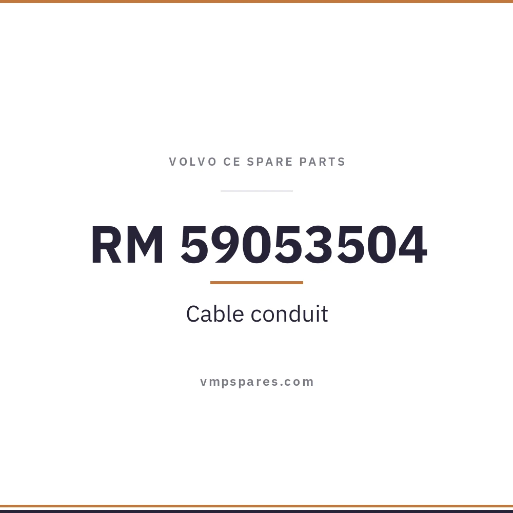 RM 59053504 – Cable conduit